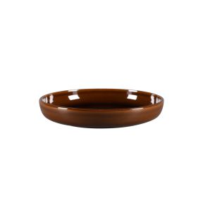 Diep bord rond koper porselein Ø 25.8 Rakstone Ease Rak
