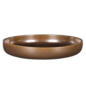Assiette coupe creuse rond bronze porcelaine Ø 27,8 cm Rakstone Ease Rak