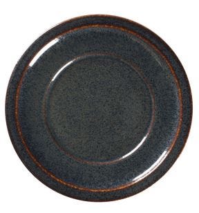 Assiette plate rond noir porcelaine Ø 20,2 cm Rakstone Ease Rak