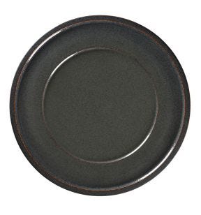Assiette plate rond noir porcelaine Ø 31,8 cm Rakstone Ease Rak