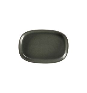 Plat creux ovale noir porcelaine 30 cm Rakstone Ease Rak