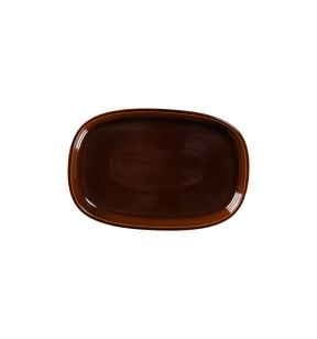 Plat creux ovale cuivre porcelaine 30 cm Rakstone Ease Rak