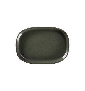 Plat creux ovale noir porcelaine 33,2 cm Rakstone Ease Rak
