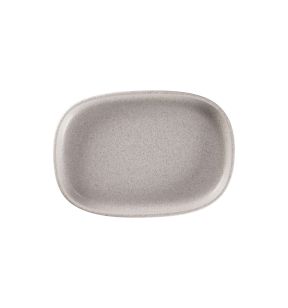 Plat creux ovale gris porcelaine 33,2 cm Rakstone Ease Rak