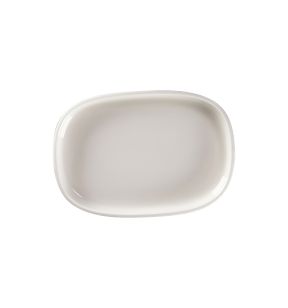 Plat creux ovale gris porcelaine 33,2 cm Rakstone Ease Rak