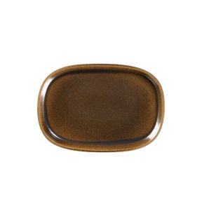 Plat creux ovale bronze porcelaine 33,2 cm Rakstone Ease Rak