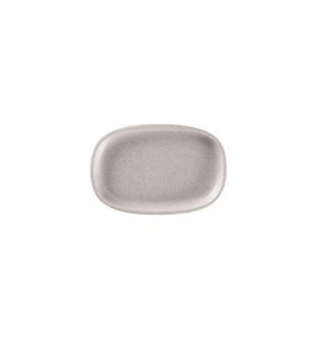 Plat ovale gris porcelaine 23 cm Rakstone Ease Rak