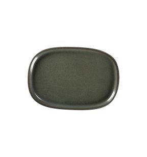 Plat rectangulaire noir porcelaine 33,2 cm Rakstone Ease Rak