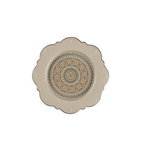 Assiette plate octogonal Argila Décor Genoa porcelaine Ø 33,1 cm Earth Rak