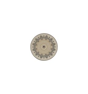 Assiette extra plate rond Argila Décor Cartagena porcelaine Ø 18,7 cm Earth Rak