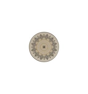 Assiette extra plate rond Argila Décor Cartagena porcelaine Ø 20,5 cm Earth Rak