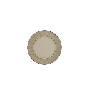 Assiette extra plate rond Argila Décor Larissa porcelaine Ø 23,6 cm Earth Rak