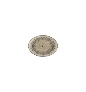 Plat ovale Argila Décor Cartagena porcelaine 21 cm Earth Rak