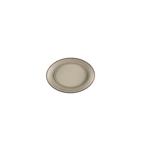 Plat ovale Argila Décor Larissa porcelaine 21 cm Earth Rak