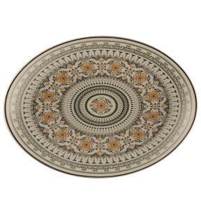 Plat ovale Argila Décor Genoa porcelaine 26 cm Earth Rak