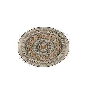 Plat ovale Argila Décor Genoa porcelaine 36 cm Earth Rak