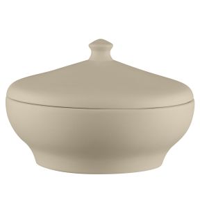 Soupière avec couvercle rond baantna argila Décor Prima porcelaine Ø 23,7 cm Earth Rak
