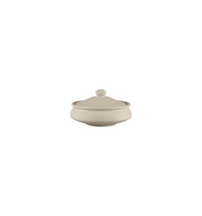 Bol avec couvercle rond baantna argila Décor Prima porcelaine Ø 15,5 cm Earth Rak