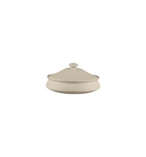 Bol avec couvercle rond baantna argila Décor Prima porcelaine Ø 19,5 cm Earth Rak