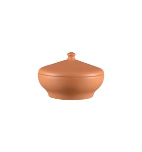 Soupière avec couvercle rond baantna tero Décor Prima porcelaine Ø 23,7 cm Earth Rak