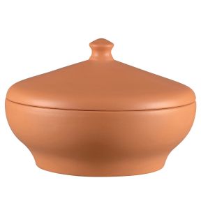 Soupière avec couvercle rond baantna tero Décor Prima porcelaine Ø 23,7 cm Earth Rak