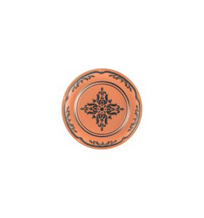 Assiette plate rond Tero Décor Ostia porcelaine Ø 23,7 cm Earth Rak