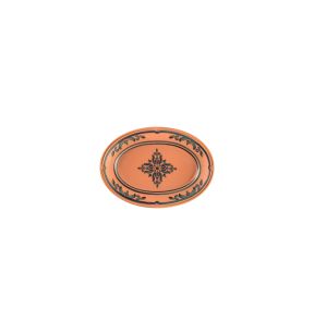 Vlakke plaat ovaal Tero Decor porselein x14.1 Earth Rak