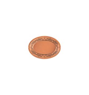 Vlakke plaat ovaal Tero Decor porselein x14.1 Earth Rak