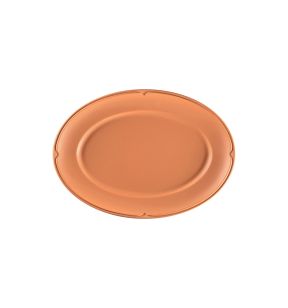 Assiette plate ovale Tero Décor Prima porcelaine 38,2x26,9 cm Earth Rak