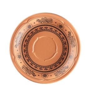 Sous tasse à café/thé rond Tero Décor Alexandria porcelaine Ø 15 cm Earth Rak