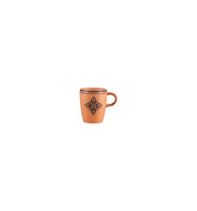 Tasse à café rond Tero Décor Ostia porcelaine 20 cl Ø 7 cm Earth Rak