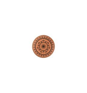 Assiette extra plate rond Tero Décor Alexandria porcelaine Ø 15,7 cm Earth Rak