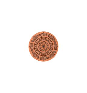 Assiette extra plate rond Tero Décor Alexandria porcelaine Ø 20,5 cm Earth Rak