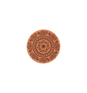 Assiette extra plate rond Tero Décor Alexandria porcelaine Ø 23,6 cm Earth Rak
