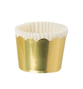 Caissette or en papier Ø 6 cm 3 cm (100 pièces)