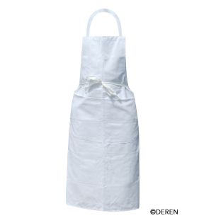 Schort met slabbetje wit Eén maat Deren