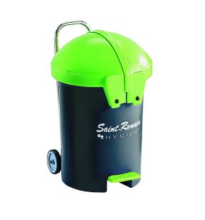 Pedaalemmer plastic 100 L grijs Saint Romain