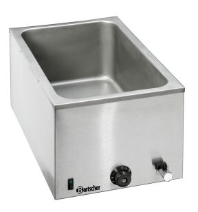 Bain marie GN 1/1 met afvoer rechthoekig 26.1 L Bartscher