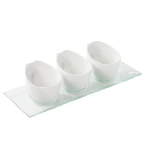 Pot ovale blanc porcelaine culinaire 8,5 cm Impulse Revol