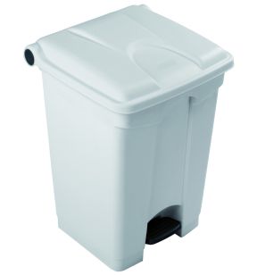 Pedaalemmer plastic 45 L wit Probbax
