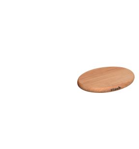 Dessous de plat ovale marron 15x11 cm Staub