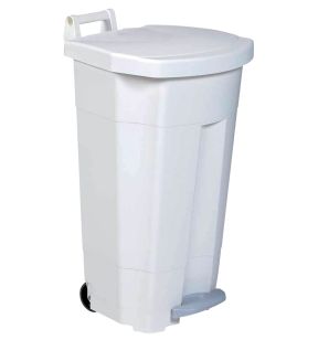 Collecteur à pédale plastique 90 L blanc Boogy Rossignol