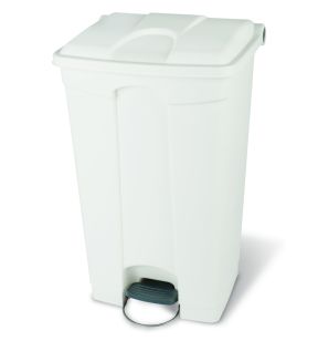 Pedaalemmer plastic 90 L wit Probbax