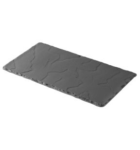 Plat bord rechthoekig zwart culinair x16 Basalt Revol