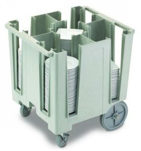 Chariot porte-assiettes plastique 300 assiettes maximum 227 kg Dcs950 Cambro