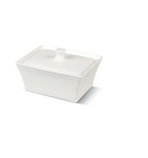 Terrine rectangulaire ivoire porcelaine vitrifiée 15x12 cm Allspice Rak