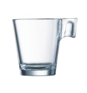 Tasse à café rond transparent verre trempé 8 cl Ø 7,6 cm Aroma Arcoroc
