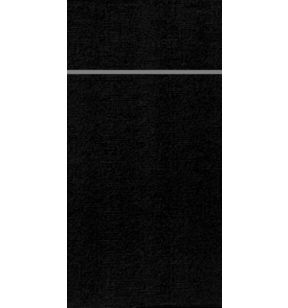 Pochette noir non tissé 24x10 cm Duniletto Duni (46 pièces)