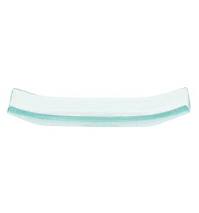 Plat rectangulaire transparent verre 15,5 cm Bamboo Pro.mundi