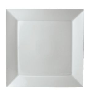 Assiette plate carré blanc porcelaine 13x13 cm Classic Square Pro.mundi